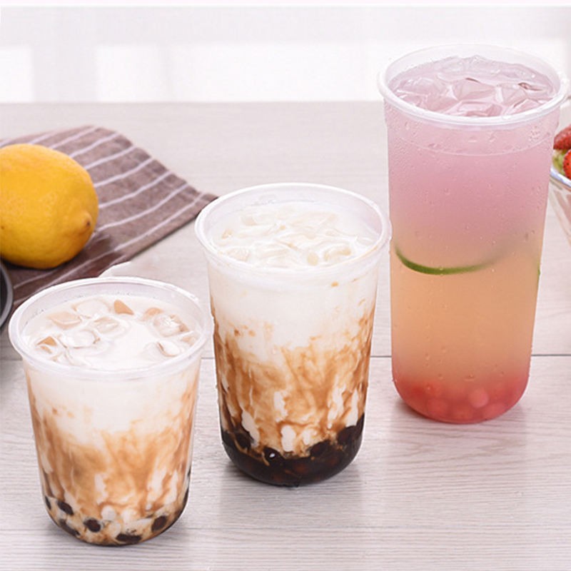 24oz Clear Disposable Injection Molded Hard Plastic PP Cups