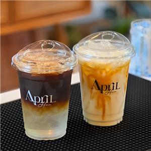 Printed Clear Plastic Pla Cups 95 Caliber Transparent Pla Disposable Clear Coffee Cups