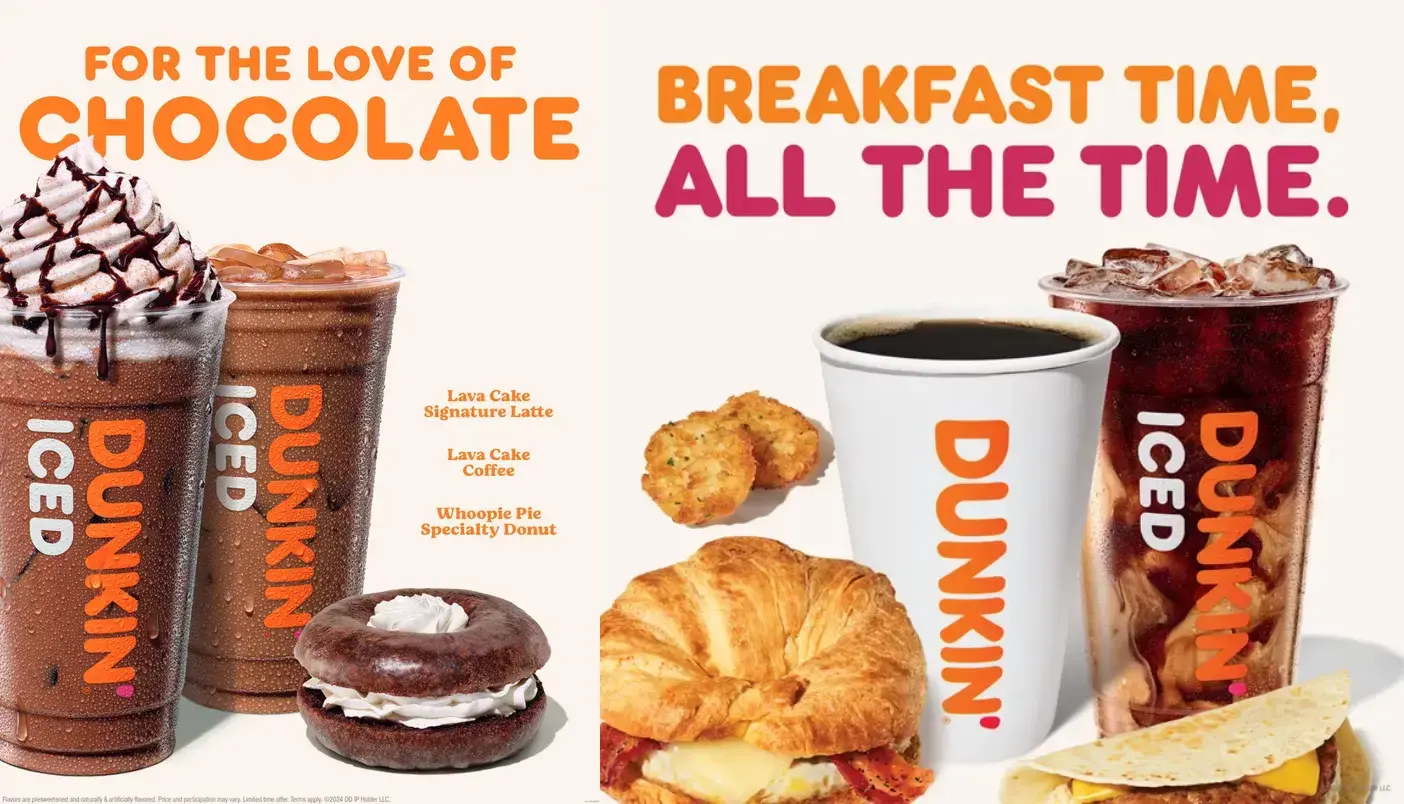 cup sizes at dunkin donuts