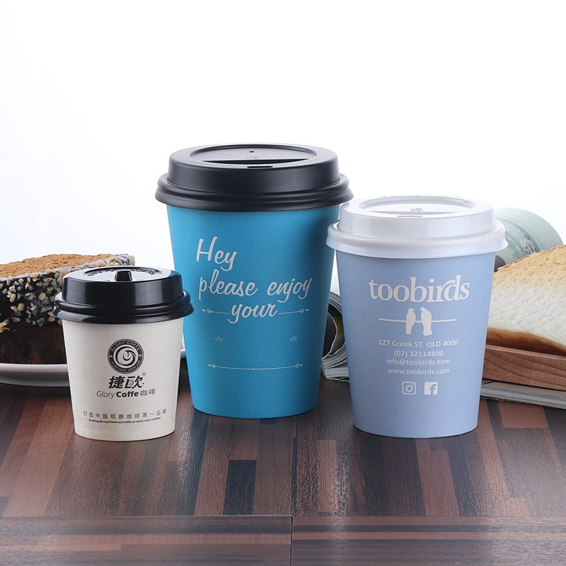 4oz Disposable Cafe Single Walls Coffee Paper Cup With Lid