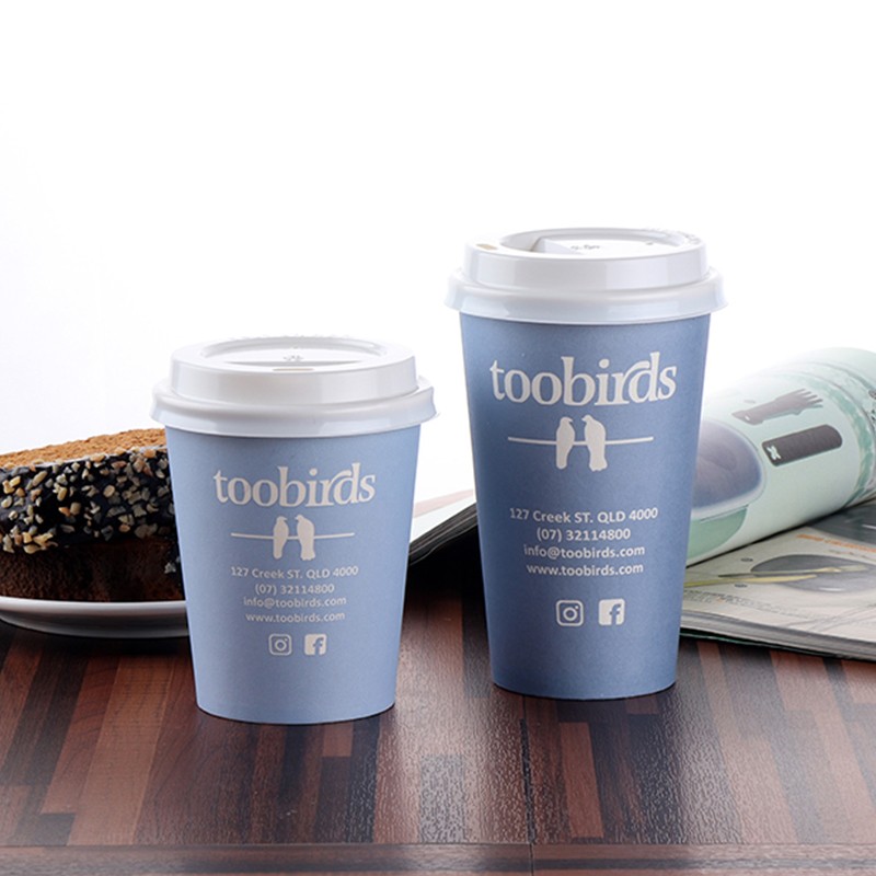 Custom Design Single Wall 8oz Disposable Hot Coffee Paper Cups