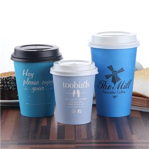 Custom Design Single Wall 8oz Disposable Hot Coffee Paper Cups