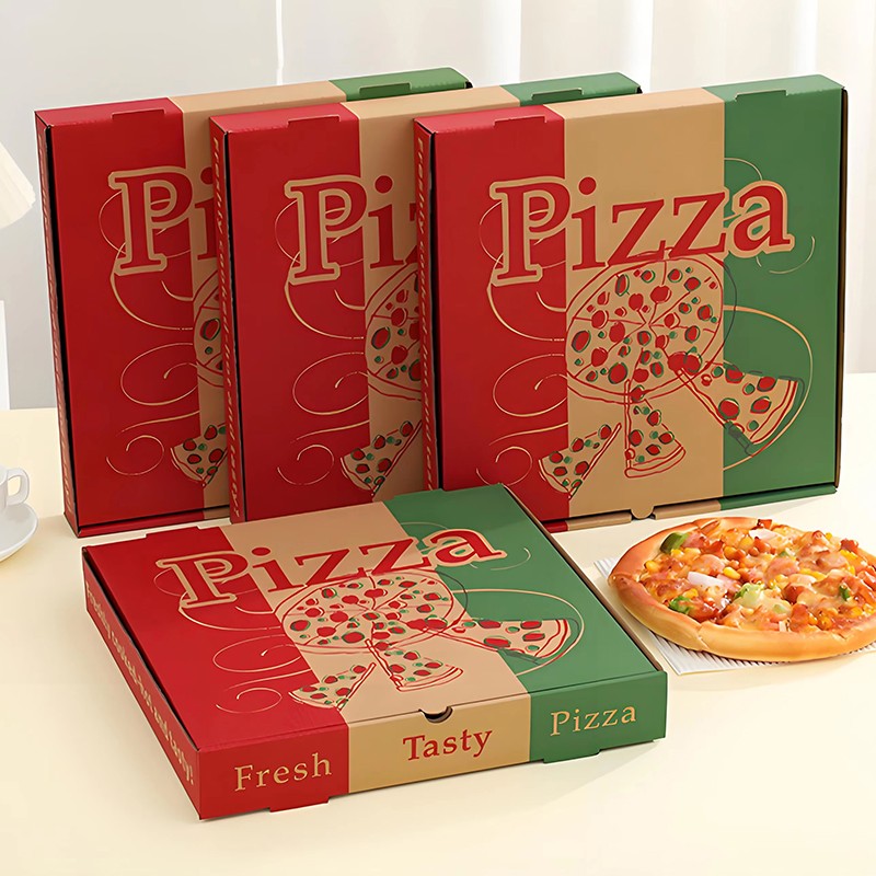 Factory Wholesale Low Price Custom Carton Pizza Box with Logo Eco-Friendly Paper Pizza Box for Pizza
