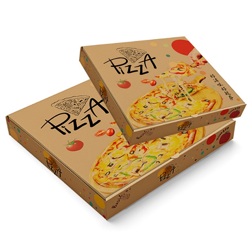 Factory Wholesale Low Price Custom Carton Pizza Box with Logo Eco-Friendly Paper Pizza Box for Pizza