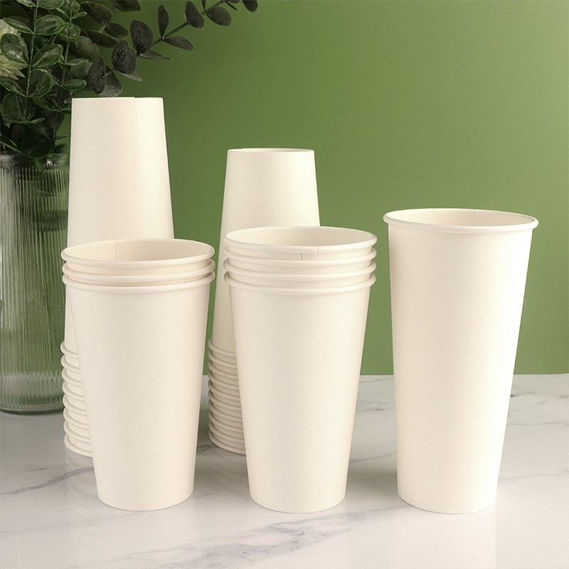 Custom LOGO Cafe Takeaway Cardboard 16oz Cup for Hot Drink Single Wall Disposable Paper Coffee Cup With Lid