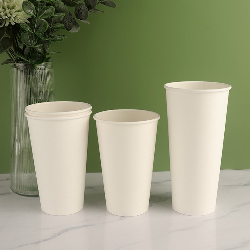 Custom LOGO Cafe Takeaway Cardboard 16oz Cup for Hot Drink Single Wall Disposable Paper Coffee Cup With Lid