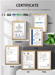 XYJ Certificates Xinyujie Paper Cup Industry Co., Ltd. certification