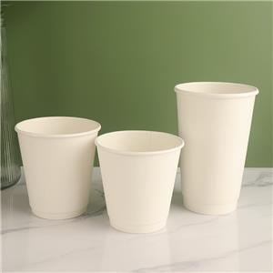 Factory Biodegradable Double Wall Custom 8oz Paper Coffee Cup Disposable