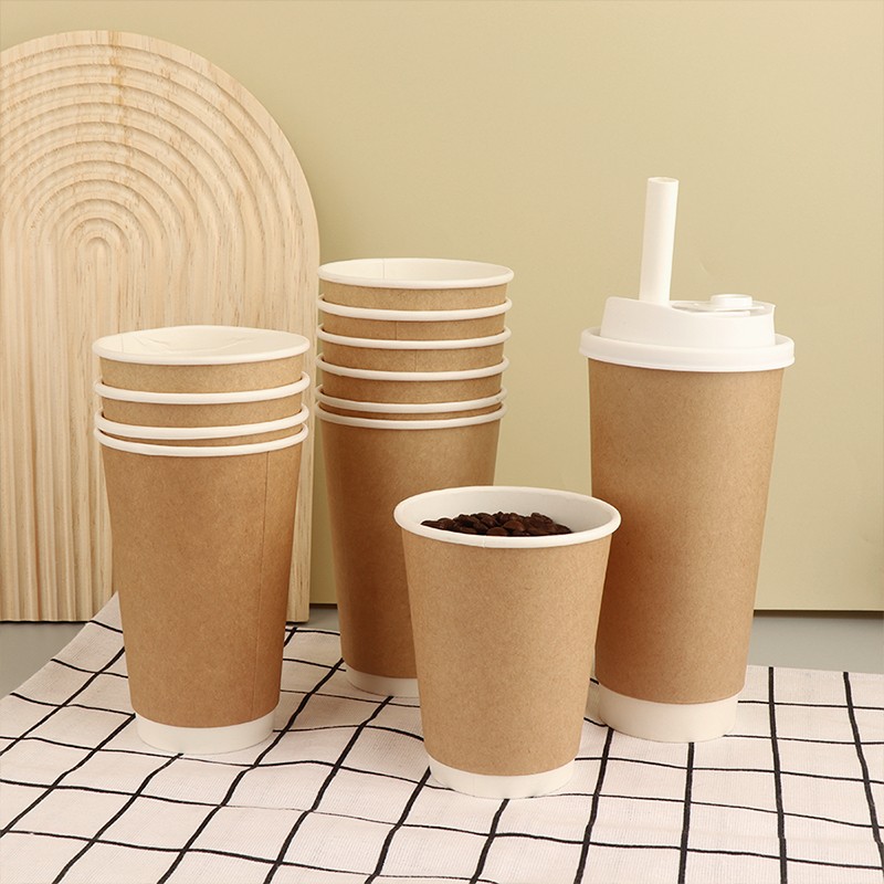 Custom Print logo Set 20oz Take Away Hot Disposable Ripple Double Wall Paper Coffee Cup with Lid