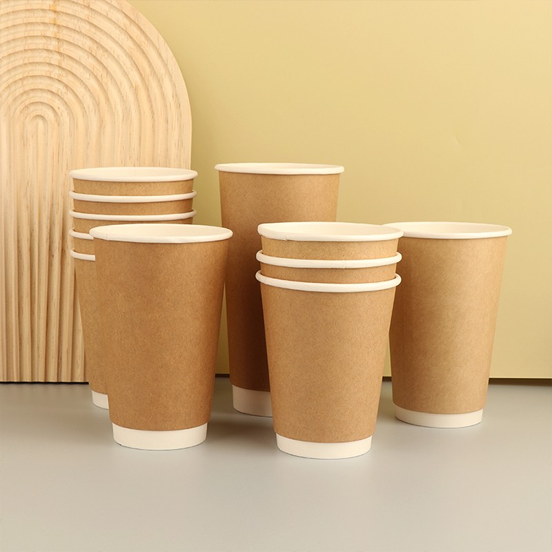 Custom Print logo Set 20oz Take Away Hot Disposable Ripple Double Wall Paper Coffee Cup with Lid