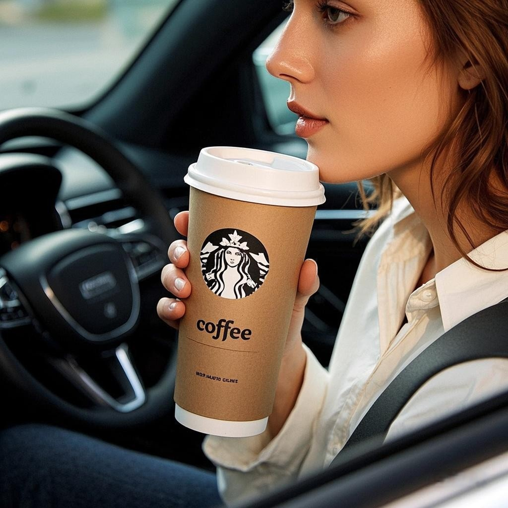 Custom Disposable Double Wall 22oz Paper Cups Recyclable Coffee and Cafe Bakery Cups with Lids