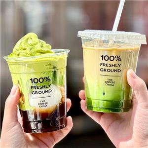 Custom LOGO Printed 92 Caliber Clear Disposable Cup Matcha Boba Milk Tea Ice Coffee Smoothie PET Plastic Cups with Lids and Straws