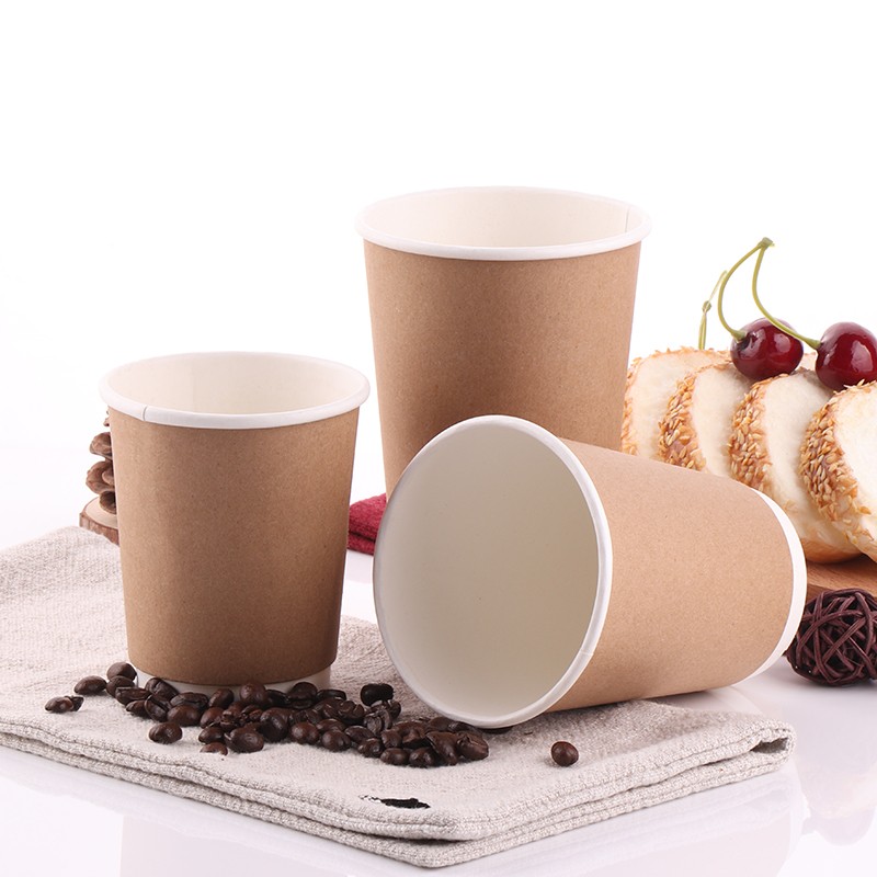 Double wall paper cup for hot beverages