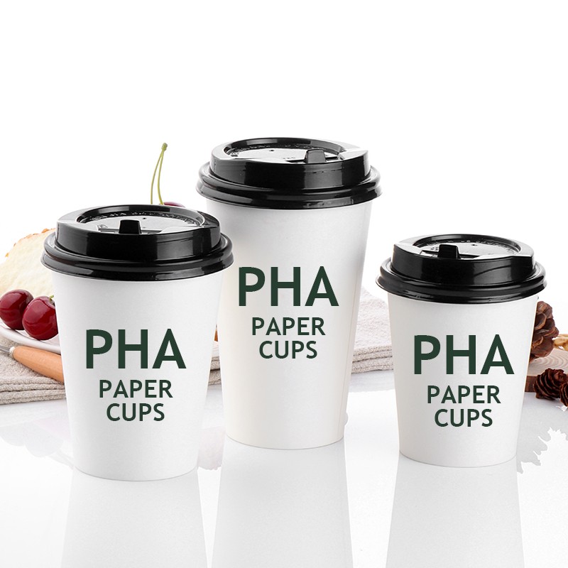 Customized Double Wall Paper Cup Waterproof PLA Coffee Cup for Hot Drinks