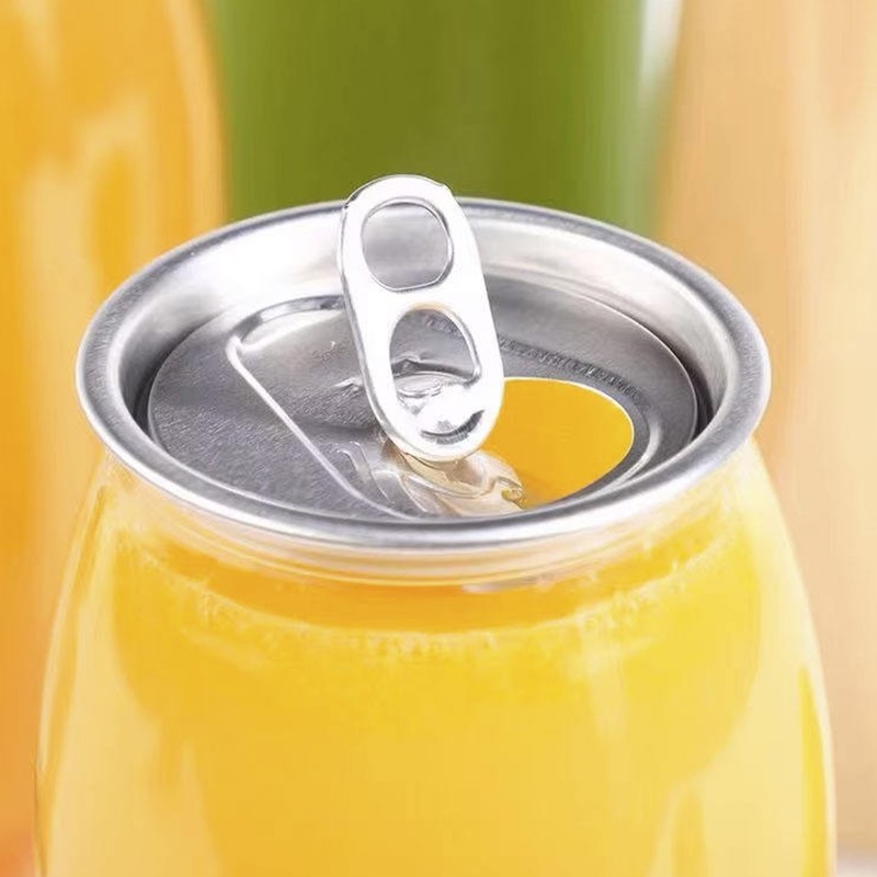 High Quality Disposable Clear PET Can Custom Logo Clod Drink Cup Cake Bottle Pop Can With Easy Open Lid for Beverage Shop