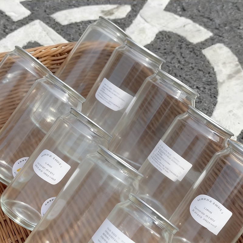 High Quality Disposable Clear PET Can Custom Logo Clod Drink Cup Cake Bottle Pop Can With Easy Open Lid for Beverage Shop