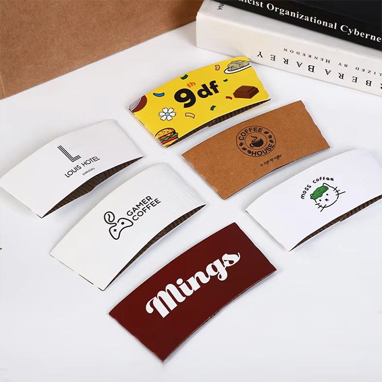 Coffee Shop Accessories Corrugated Cardboard Coffee Drink Cup Holder Tray Cup Carrier Paper Cup Holders