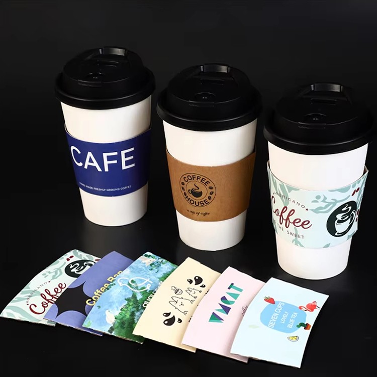 Coffee Shop Accessories Corrugated Cardboard Coffee Drink Cup Holder Tray Cup Carrier Paper Cup Holders