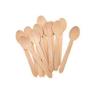 Wholesale Eco Wooden Spoon Manufacturers Restaurant Custom Bamboo Wood Knife Spoon Fork Set Disposable Dinnerware Cutlery Set