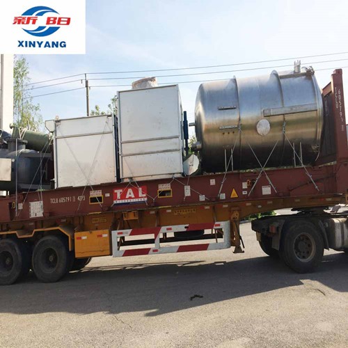 Freeze dryer on Flat Rack container for shipment