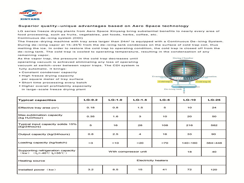 Freeze-dried food