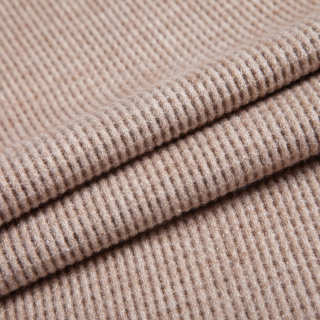 FH1006 Fake Cashmere Silver Yarn Waffle Fabric – Soft Textured Fabric for Sweaters, Cardigans, and Luxury Knitted Apparel