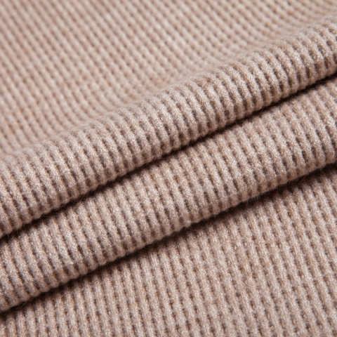 FH1006 Fake Cashmere Silver Yarn Waffle Fabric – Soft Textured Fabric for Sweaters, Cardigans, and Luxury Knitted Apparel