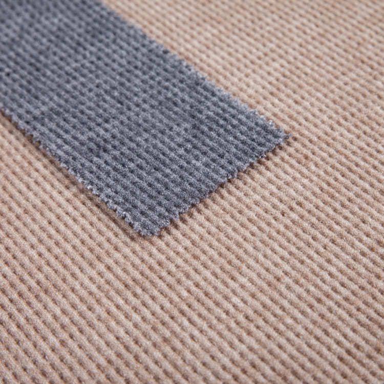 FH1006 Fake Cashmere Silver Yarn Waffle Fabric – Soft Textured Fabric for Sweaters, Cardigans, and Luxury Knitted Apparel