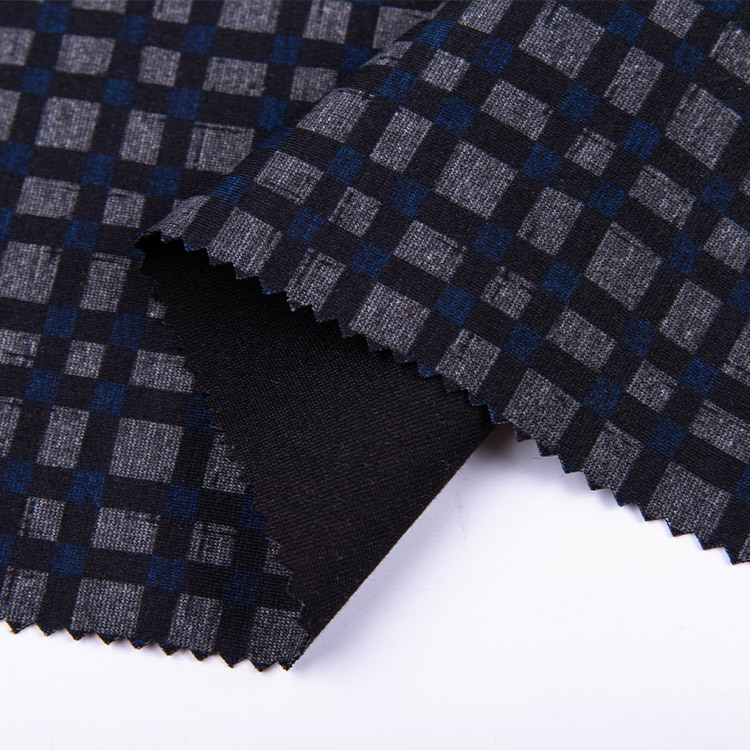 FH16019-P 30s TR Paper Printed Ponte Roma Fabric – Stylish Printed Stretch Fabric for Creative Clothing, suits, and Unique Apparel