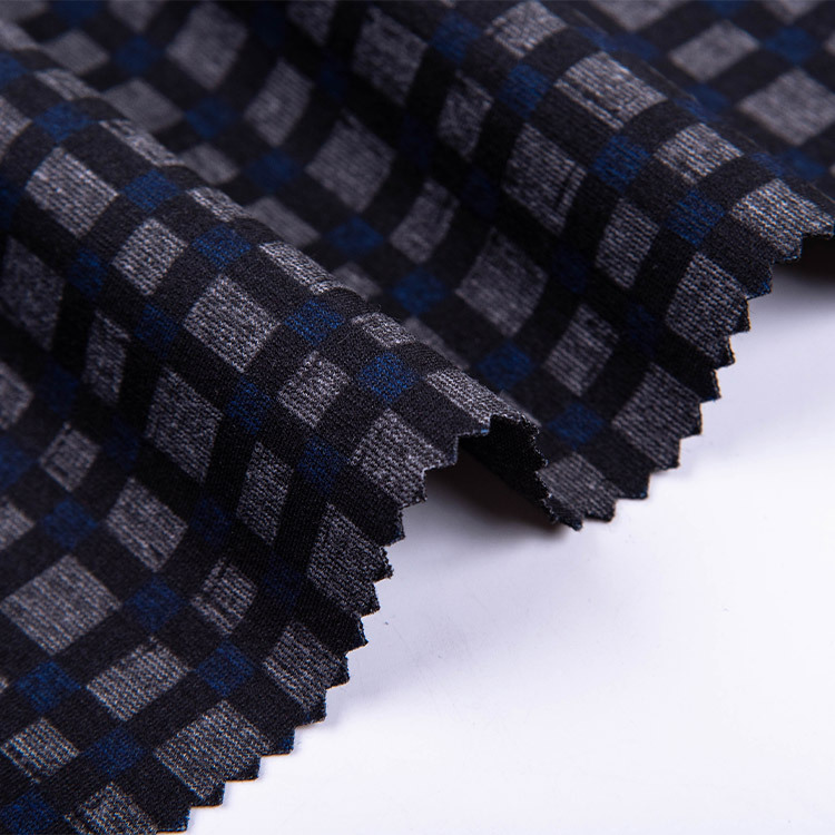 FH16019-P 30s TR Paper Printed Ponte Roma Fabric – Stylish Printed Stretch Fabric for Creative Clothing, suits, and Unique Apparel