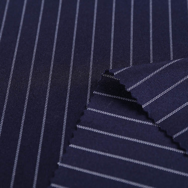 white stripe yarn dye ponte roma fabric white stripe yarn dye ponte roma fabric