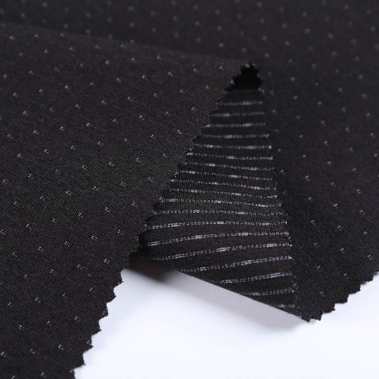 dot stripe double layer NR stretch Ponte roma fabric dot stripe double layer NR stretch Ponte roma fabric