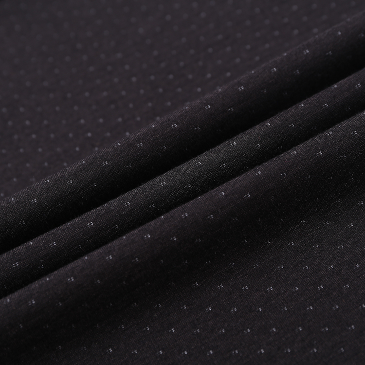 FH16039 Dot Stripe Double Layer NR Stretch Ponte Roma – Textured Warm Fabric for Coats, Structured Garments, and Layered Fashion