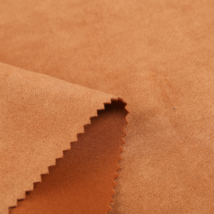 FH15022 Suede Scuba Knit Fabric – Soft Suede-Like Knitted Fabric for Jackets, Coats, Skirts, and Trendy Apparel