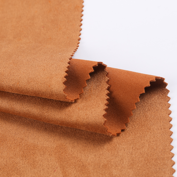 FH15022 Suede Scuba Knit Fabric – Soft Suede-Like Knitted Fabric for Jackets, Coats, Skirts, and Trendy Apparel
