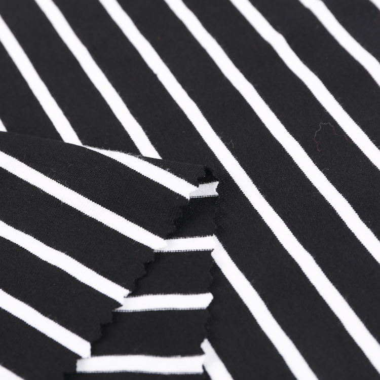 S1515 Yarn Dye stripe Single Jersey – Colorful Stripe Knit Fabric for Tees, Dresses, Loungewear, and Fashion Tops