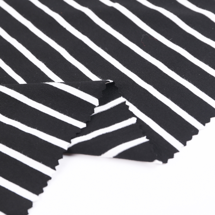 S1515 Yarn Dye stripe Single Jersey – Colorful Stripe Knit Fabric for Tees, Dresses, Loungewear, and Fashion Tops