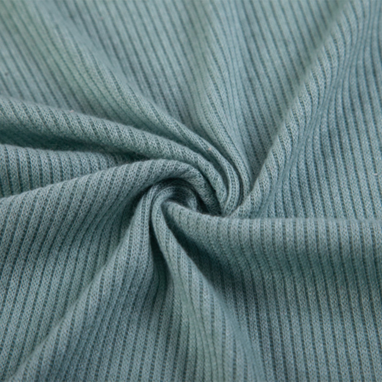 FH1002 Stripes Silver NTR Rib 2*2 Knit Fabric – Soft Rib Knit forLong sleeved top，cardigan sweater， Casual Tops, and Lightweight Innerwear