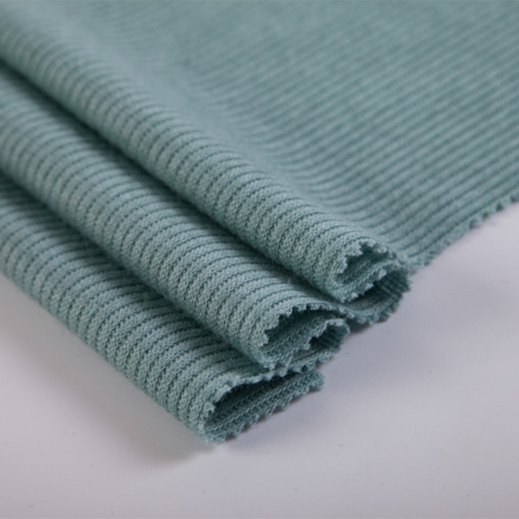 FH1002 Stripes Silver NTR Rib 2*2 Knit Fabric – Soft Rib Knit forLong sleeved top，cardigan sweater， Casual Tops, and Lightweight Innerwear