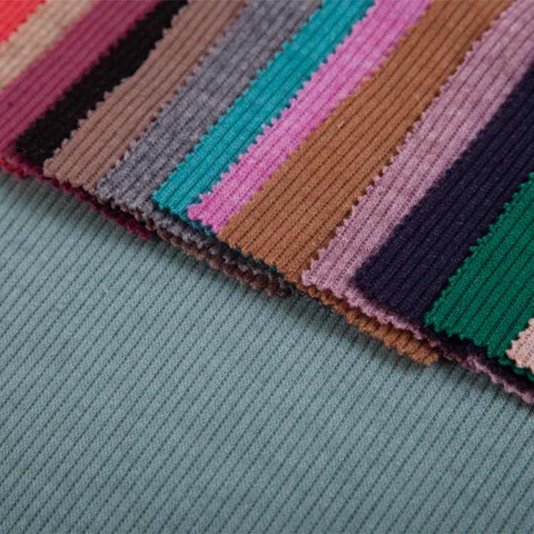 FH1002 Stripes Silver NTR Rib 2*2 Knit Fabric – Soft Rib Knit forLong sleeved top，cardigan sweater， Casual Tops, and Lightweight Innerwear