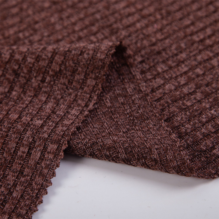 FH16162 TR Melange Rib – Stretch Mélange Rib Knit for T-Shirts, Slim Fit Wear, and Everyday Basic Fashion