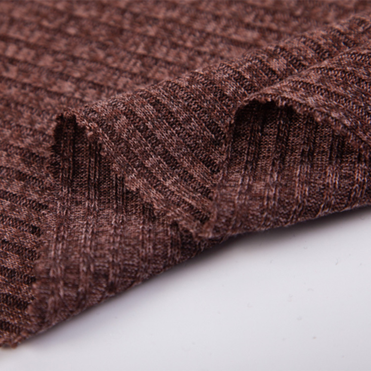 FH16162 TR Melange Rib – Stretch Mélange Rib Knit for T-Shirts, Slim Fit Wear, and Everyday Basic Fashion