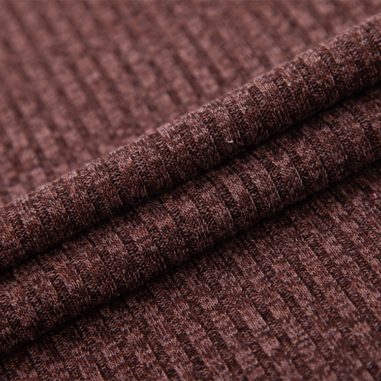 FH16162 TR Melange Rib – Stretch Mélange Rib Knit for T-Shirts, Slim Fit Wear, and Everyday Basic Fashion