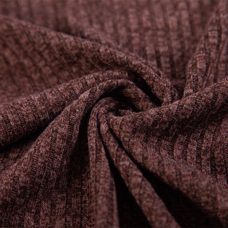 FH16162 TR Melange Rib – Stretch Mélange Rib Knit for T-Shirts, Slim Fit Wear, and Everyday Basic Fashion