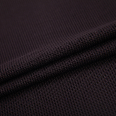 PS2295 waffle jacquard knit polyester spandex 165gsm fabric for Hoodies, Lounge Sets, Sleepwear, and Layered Fashion garment