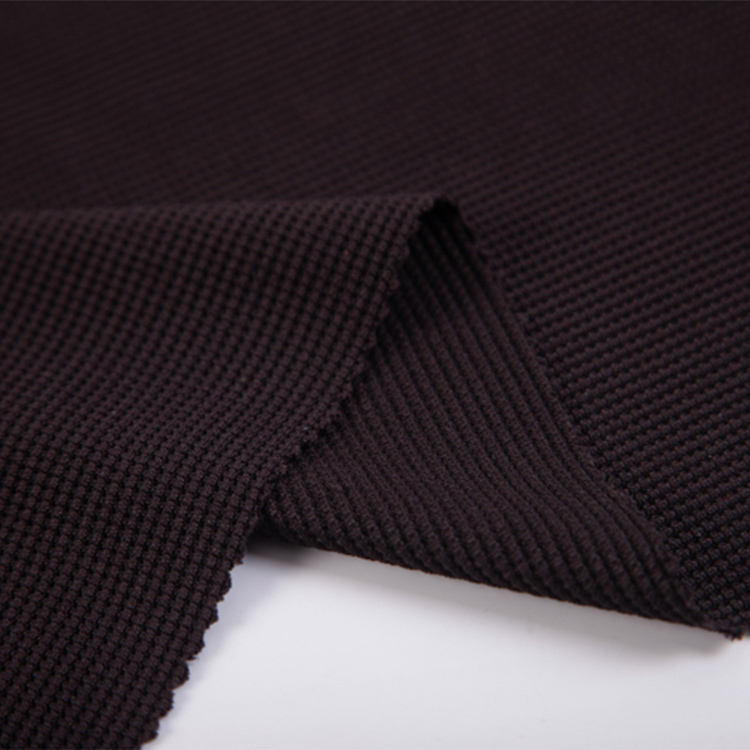 PS2295 waffle jacquard knit polyester spandex 165gsm fabric for Hoodies, Lounge Sets, Sleepwear, and Layered Fashion garment