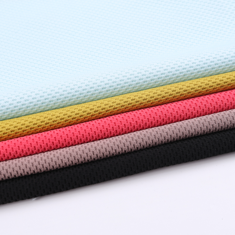 Pique Polo Cable Knit Polyester Spandex Elastic Jacquard Fabric