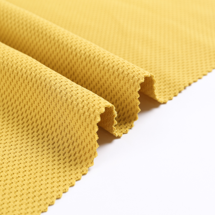 Pique Polo Cable Knit Polyester Spandex Elastic Jacquard Fabric