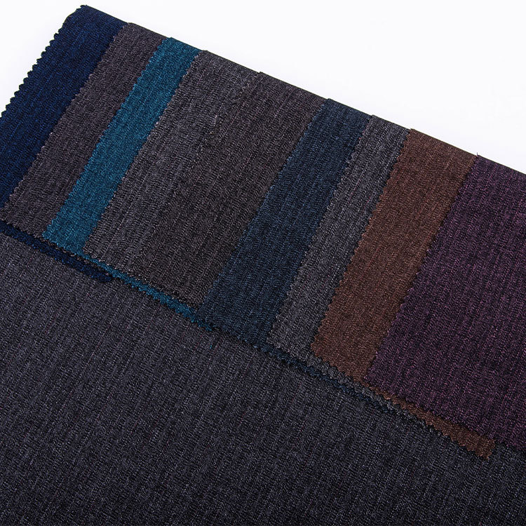 HB08-19 polyester great light white yarn spandex 4 way stretch slubbed jacquard weave fabric for suit coat garment