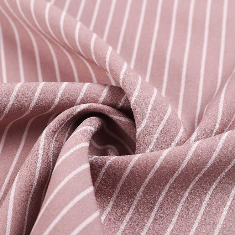 stripe crepe fabric